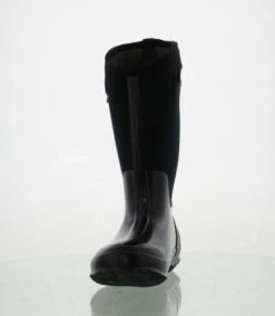 Bogs Womens Classic High Handles Neoprene Wellies - Black Smooth -Fashion Shoe Store 423 3 16