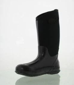 Bogs Womens Classic High Handles Neoprene Wellies - Black Smooth -Fashion Shoe Store 423 4 16