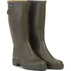 Aigle Mens Cessac Wellington Boots - Kaki -Fashion Shoe Store Aigle Cessac Kaki 2 7