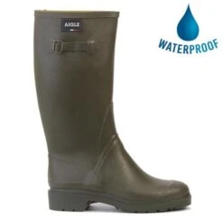 Aigle Mens Cessac Wellington Boots - Kaki