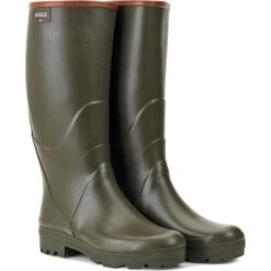 Aigle Mens Chambord Pro 2 Wellington Boots - Kaki -Fashion Shoe Store Aigle ChambordPro2RT Kaki 4 20