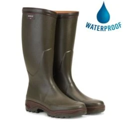 Aigle Parcours 2 Mens Womens Wellies Rain Boots - Khaki
