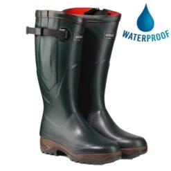 Aigle Parcours 2 ISO Mens Womens Adjustable Neoprene Wellingtons - Bronze