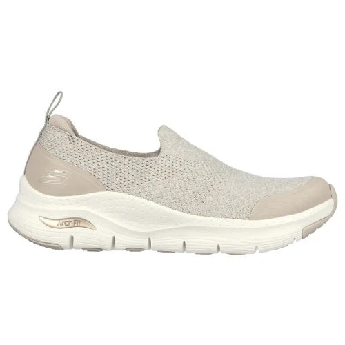 Skechers Womens Arch Fit Quick Start Trainers - Taupe 7 Skechers Womens Arch Fit Quick Start Trainers - Taupe - Image 5
