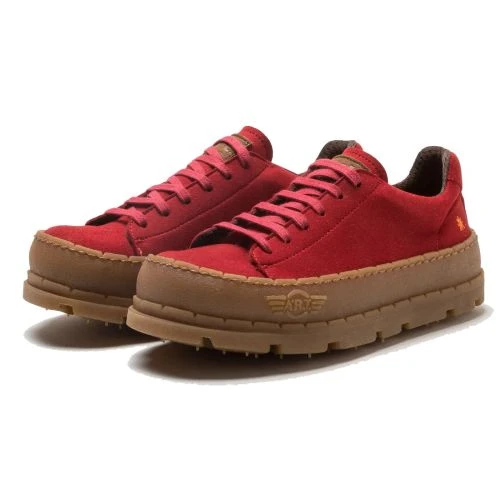 Art Mens Womens 1173 Blue Planet Chunky Shoes Trainers - Red 7 Art Mens Womens 1173 Blue Planet Chunky Shoes Trainers - Red - Image 5