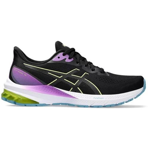 Asics Womens GT-1000 12 Running Shoes - Black Glow Yellow 4 Asics Womens GT-1000 12 Running Shoes - Black Glow Yellow - Image 2