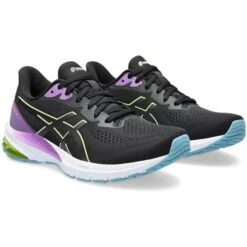 Asics Womens GT-1000 12 Running Shoes - Black Glow Yellow