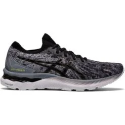 Asics Mens Gel Nimbus 23 Knit Running Shoes - Sheet Rock Black