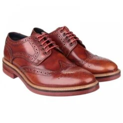 Base London Mens Woburn Brogue Shoe - Hi Shine Tan 11 Base London Mens Woburn Brogue Shoe - Hi Shine Tan -Fashion Shoe Store BaseLondon Woburn HiShineTan 6 7