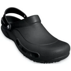 Crocs Mens Womens Bistro Clogs Non Slip Chef Work Shoes - Black -Fashion Shoe Store Bistro Black 5 10
