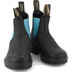 Blundstone Womens 2207 Chelsea Boots - Black Teal -Fashion Shoe Store Blundstone 2207 BlackTeal 2 5