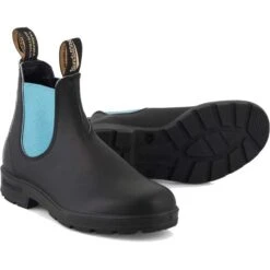Blundstone Womens 2207 Chelsea Boots - Black Teal -Fashion Shoe Store Blundstone 2207 BlackTeal 4 5