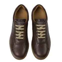 Camper Mens Pelotas 16002-282 Leather Shoes - Dark Brown -Fashion Shoe Store Camper 16002 282 Brown 4 13