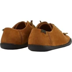 Camper Womens Peu Cami K200514 Leather Shoes Trainers - Tan Brown -Fashion Shoe Store Camper K200514 034 Brown 3 4