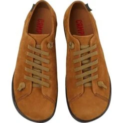 Camper Womens Peu Cami K200514 Leather Shoes Trainers - Tan Brown -Fashion Shoe Store Camper K200514 034 Brown 4 4