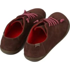 Camper Womens Peu Cami K200514 Leather Shoes Trainers - Brown -Fashion Shoe Store Camper K200514 035 TieCrayon 2 4