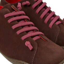 Camper Womens Peu Cami K200514 Leather Shoes Trainers - Brown -Fashion Shoe Store Camper K200514 035 TieCrayon 5 4