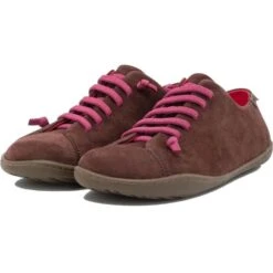 Camper Womens Peu Cami K200514 Leather Shoes Trainers - Brown