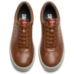 Camper Men's Runner Four K100227 Leather Shoes - 014 Medium Brown -Fashion Shoe Store Camper Runner K100227014 Brown 1 6