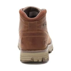 Caterpillar Mens Elude Waterproof Ankle Boots - Leather Brown -Fashion Shoe Store Cat EludeWPMid LthBrown 4 16