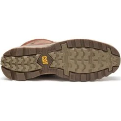 Caterpillar Mens Elude Waterproof Ankle Boots - Leather Brown -Fashion Shoe Store Cat EludeWPMid LthBrown 5 16