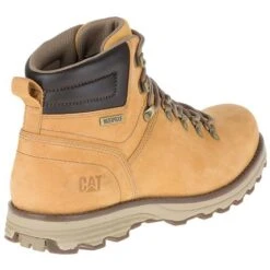 Caterpillar Mens Cat Sire Waterproof Wide Fit Ankle Boots - Honey Reset -Fashion Shoe Store Cat SireWP HoneyReset 3 30