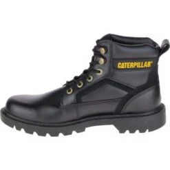 Caterpillar Mens Stickshift Wide Fit Boots - Black -Fashion Shoe Store Caterpillar Stickshift Black 2 6