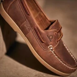 Chatham Mens Java G2 Leather Sailing Boat Deck Shoes - Walnut -Fashion Shoe Store Chatham JavaG2 Walnut 5 10