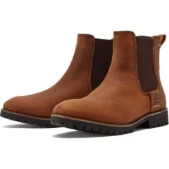 Chatham Womens Olympia Waterproof Chelsea Boot - Tan -Fashion Shoe Store Chatham Olympia Walnut 3 4
