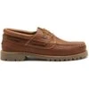 Chatham Mens Sperrin Leather Country Deck Boat Shoes - Dark Tan -Fashion Shoe Store Chatham Sperrin Tan 3 8