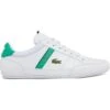 Lacoste Mens Chaymon 722-1 Leather Trainers - White Green