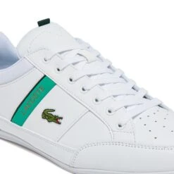 Lacoste Mens Chaymon 722-1 Leather Trainers - White Green 13 Lacoste Mens Chaymon 722-1 Leather Trainers - White Green -Fashion Shoe Store Chaymon07221 WhiteGreen 6766819