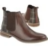 Cipriata Womens Zoe Leather Chelsea Boots - Dark Brown Tweed -Fashion Shoe Store Cipriata Zoe L101DB DarkBrown 16
