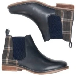 Cipriata Womens Zoe Leather Chelsea Boots - Blue Tweed 8 Cipriata Womens Zoe Leather Chelsea Boots - Blue Tweed -Fashion Shoe Store Cipriata ZoeRT Navy 2 15