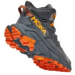 Hoka Mens Trail Code GTX Waterproof Walking Boots - Castlerock Persimmon Orange -Fashion Shoe Store CodeGTX CastlerockOrange 3824722 1
