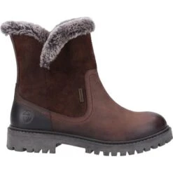 Cotswold Womens Aldestrop Waterproof Winter Boot - Chocolate -Fashion Shoe Store Cotswold Aldestrop Brown 4 5