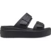 Crocs Brooklyn Buckle Low Platform Sandals - Black -Fashion Shoe Store Crocs BrooklynBuckle Black 1 5