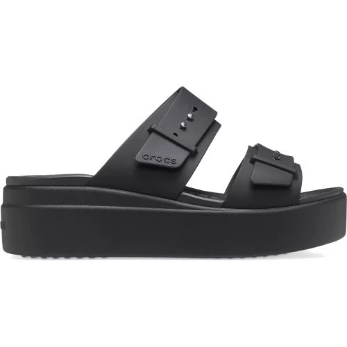 Crocs Brooklyn Buckle Low Platform Sandals - Black 3 Crocs Brooklyn Buckle Low Platform Sandals - Black
