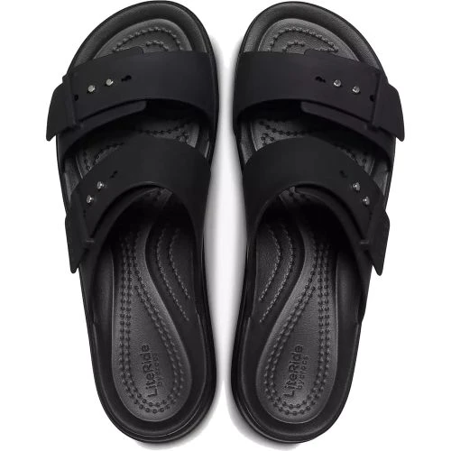 Crocs Brooklyn Buckle Low Platform Sandals - Black 4 Crocs Brooklyn Buckle Low Platform Sandals - Black - Image 2