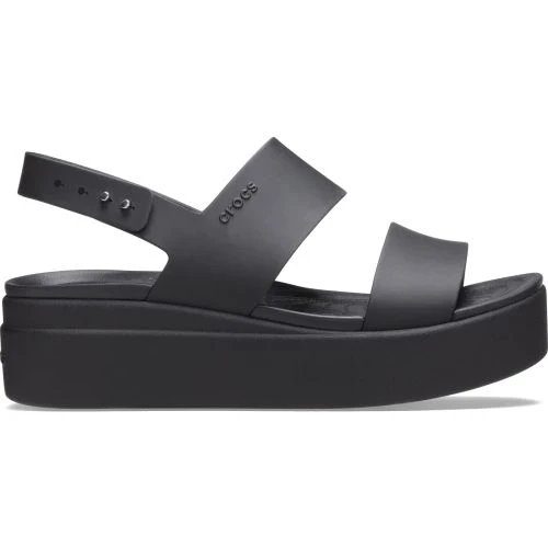 Crocs Womens Brooklyn Low Wedge Sandals - Black 6 Crocs Womens Brooklyn Low Wedge Sandals - Black - Image 4