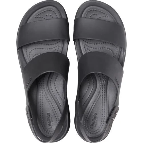 Crocs Womens Brooklyn Low Wedge Sandals - Black 4 Crocs Womens Brooklyn Low Wedge Sandals - Black - Image 2