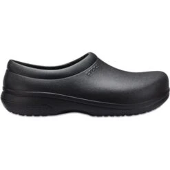 Crocs Womens On The Clock Work Shoes - Black