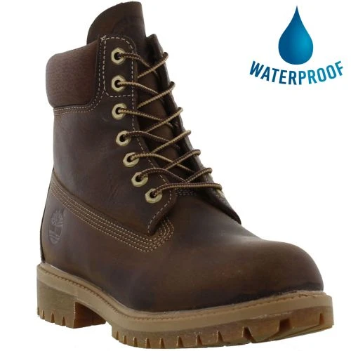 Timberland Mens 6 Inch Premium Waterproof Boots - 27097 -Brown 3 Timberland Mens 6 Inch Premium Waterproof Boots - 27097 -Brown