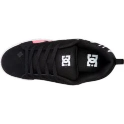 DC Womens Court Graffik Skate Shoes - Black Flame -Fashion Shoe Store DC CourtGraffik BlackFlamesBFM 6 9