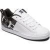 DC Womens Court Graffik Skate Shoes - White Plaid Black -Fashion Shoe Store DC CourtGraffik WhitePlaidBk 2 9