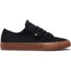 DC Mens Manual Canvas Skate Shoes - Black Gum -Fashion Shoe Store DC Manual BlackGum 3 34