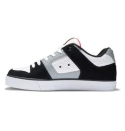 DC Mens Pure Skate Shoes - Black White Grey -Fashion Shoe Store DC Pure xkws 4 9