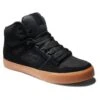 DC Mens Pure High Top Trainers WC - Black Gum -Fashion Shoe Store DC PureHighTop bgm 2 9