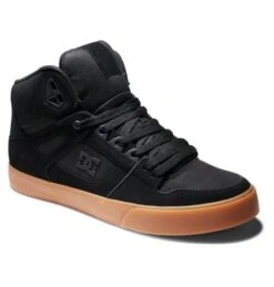 DC Mens Pure High Top Trainers WC - Black Gum