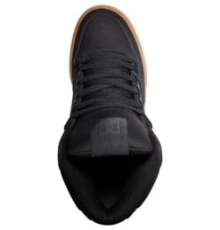 DC Mens Pure High Top Trainers WC - Black Gum -Fashion Shoe Store DC PureHighTop bgm 5 9